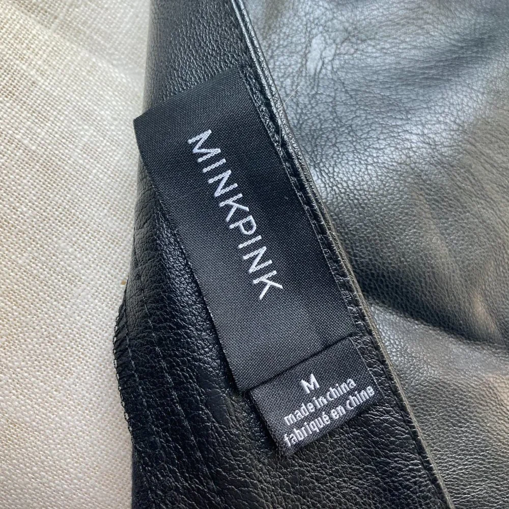 Embroidered Faux Leather Skirt - Picture 7 of 8